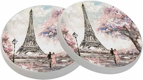 Vista 9 de Posavasos de campo de fútbol americano para bebidas, posavasos para mesa de cerámica, con base de corcho para decoración del hogar, 2