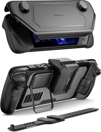 Vista 9 de JSAUX PC0104 ModCase compatible con Steam Deck, funda de cubierta de vapor, protección integral que incluye carcasa frontal desmontable, carcasa