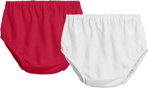 Vista 12 de City Threads Cotton Diaper Covers for Girls and Boys 2-Pack, Made in USA Baby Bloomers, Wear Over Disposable and Cloth
