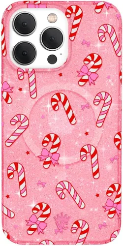 Vista 81 de VELVET CAVIAR Funda para iPhone 15, compatible con MagSafe, probada en caídas de 10 pies, Berry Baby