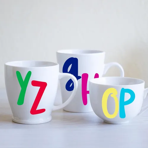 Vista 5 de 416 piezas de 8 hojas de calcomanías de letras, 1 pulgada y 2 pulgadas, autoadhesivas mayúsculas y minúsculas, calcomanías de vinilo