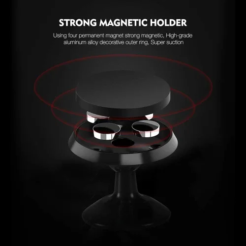 Vista 2 de Strong - Soporte de teléfono para automóvil, compatible con iPhone, tableta, para automóvil, magnético, rotación de 360 grados