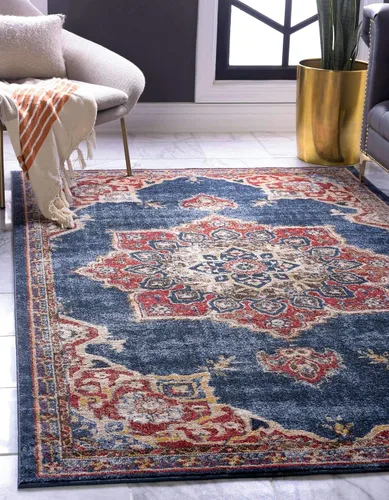 Vista 41 de Único Loom - Alfombra de la colección Utopia con estampado botánico vintage, tonos cálidos