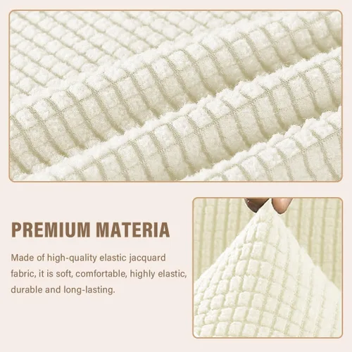 Vista 4 de Funda para silla mecedora de guardería, fundas elásticas para silla de lectura, funda de jacquard moderna para silla de lectura, protector para sala