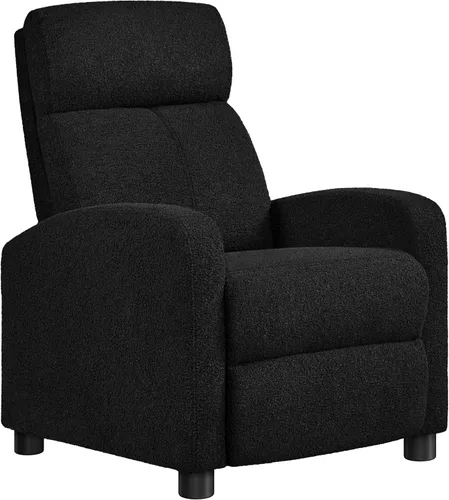Vista 21 de Yaheetech Silla reclinable de pana para sofá individual, asiento de cine en casa, silla reclinable moderna ajustable para sala de estar, dormitorio