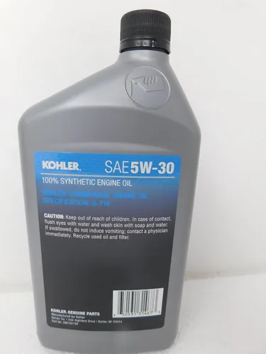 Vista 4 de Kohler Kit completo de cambio de aceite sintético 5W-30, aceite y filtro de 2 cuartos de galón
