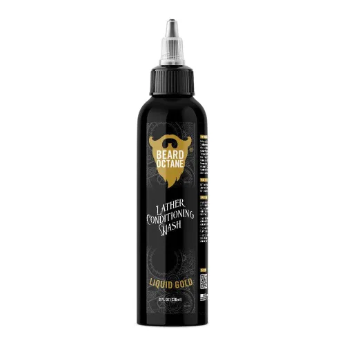 Vista 7 de Beard Octane Lavado de barba para hombres – Barbershop (Barbershop Colonia) – Champú diario suave para barba con manteca de karité – Limpia sin