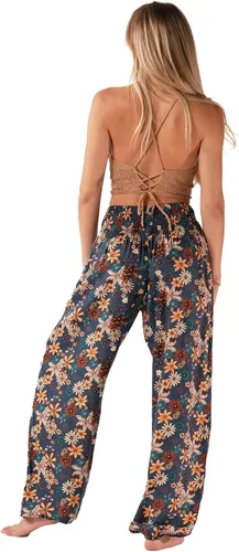Vista 4 de Lotus and Luna Pantalones de harén para mujer, pantalones tailandeses para playa y descanso, cintura alta, pantalones bohemios, pantalones geniales