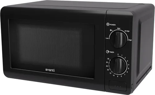 Vista 4 de Avanti - Horno microondas 700-Watts compacto mecánico con 5 configuraciones de potencia, descongelación, control de temperatura de rango completo