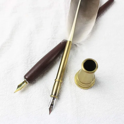 Vista 9 de GIFTS - Juego de bolígrafos de caligrafía, kit de 12 piezas, 5 puntas y 5 tintas, bolígrafo de escritura, juego de bolígrafos Anitque Dip