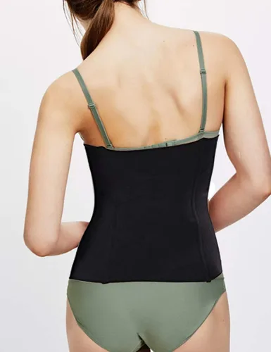 Vista 3 de Faja moldeadora de cintura para mujer faja moldeadora de cuerpo control de abdomen soporte posparto recuperación adelgazante