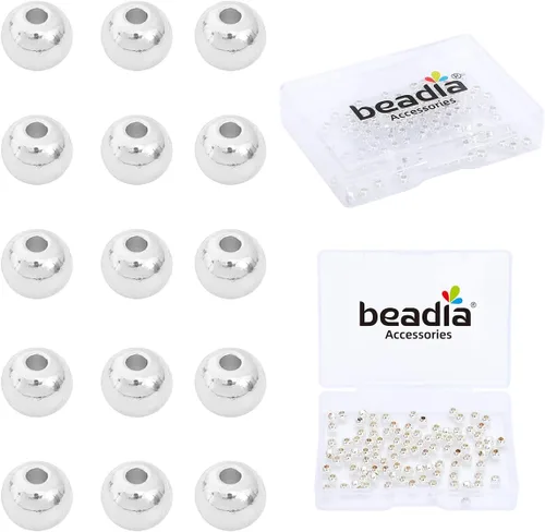 Vista 11 de BEADIA - Cuentas espaciadoras redondas bañadas en oro de 14 quilates, 2 mm, 600 piezas para hacer joyas sin decoloración