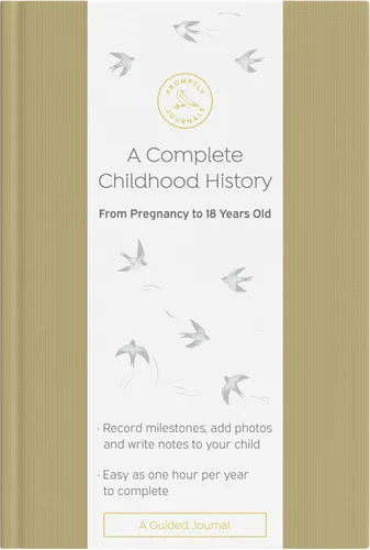 Vista 10 de Promptly Journals, Una historia completa de la infancia: desde el embarazo hasta los 18 años (Aloe Green, Leatherette) Libro para bebés y diario