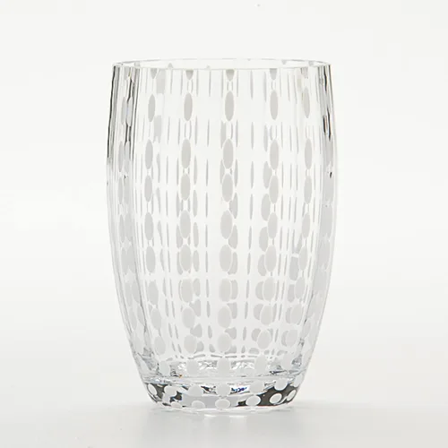 Vista 6 de Zafferano Perle - Vaso de cristal ámbar de 11 oz (juego de 2)