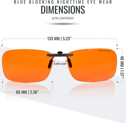 Vista 5 de Spectra479 Lentes con clip para bloquear la luz azul