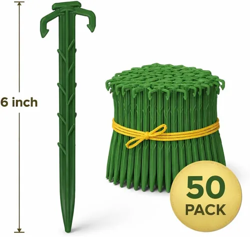 Vista 4 de Estacas de jardín resistentes de 6 pulgadas fabricadas en Estados Unidos. Potencia de sujeción más fuerte frente a las estacas de metal
