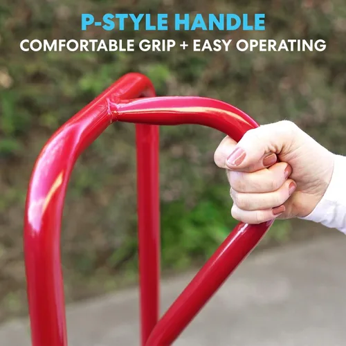 Vista 7 de SIMPLI-MAGIC Carretilla de Mano Neumática de Acero, 500 LBS – Carretilla Convertible de Servicio Pesado con Ruedas de 10" – Movimiento Estable