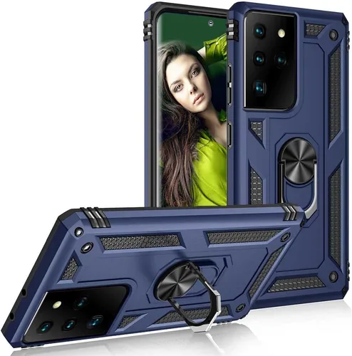 Vista 22 de Funda para Samsung Galaxy S20 [grado militar] [a prueba de polvo] [a prueba de golpes] cubierta de teléfono con soporte de soporte magnético de 360