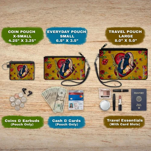 Vista 3 de Buckle-Down Cartera con cremallera Wonder Woman Accesorio grande, Mujer Maravilla