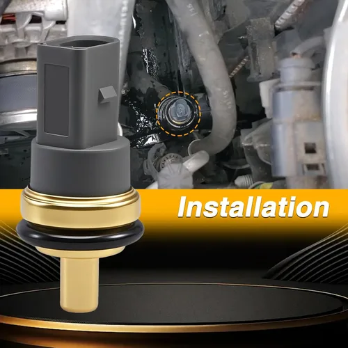 Vista 5 de Sensor de temperatura del agua del motor, interruptor térmico ECT compatible con Passat Jetta Golf Reemplazar #: 06A919501A