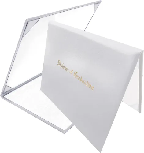 Vista 15 de Funda para diploma 8.5x11 de cuero sintético acolchada para certificados, color negro Cubierta de certificado de premio de grado de diploma