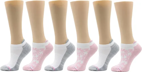 Vista 49 de Dr. Motion Calcetines de compresión de corte bajo para mujer, paquete de 2
