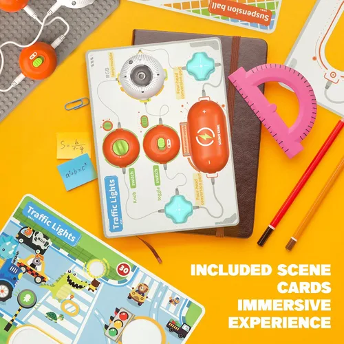 Vista 6 de SMILESSKIDDO Science Kits Electrónica Kit STEM 140+ Proyectos 10+ Piezas