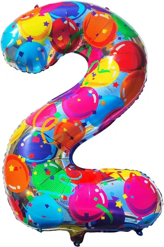 Vista 11 de Globos del número 0, globos arcoíris cero para decoraciones de cumpleaños de 10, 40 pulgadas, globos de neón grandes números 20, globos iridiscentes
