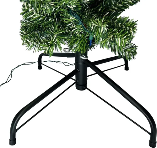 Vista 5 de Tree Buddees Luces LED preiluminadas, árbol de Navidad de cactus, 6 pies de alto (luces LED de colores)