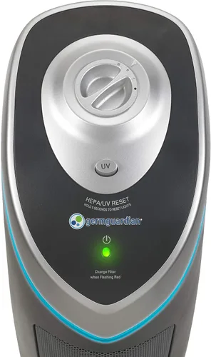 Vista 8 de GermGuardian Purificador de aire HEPA 3 en 1 para el hogar, habitaciones grandes de hasta 915 pies cuadrados con filtro de aire HEPA, luz UV-C
