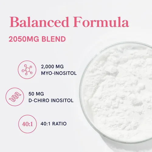 Vista 4 de SMNutrition Suplemento DIM para mujeres, mio-inositol y D-Chiro inositol Paquete de equilibrio hormonal con proporción 40:1 (30 porciones)