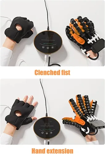 Vista 6 de Rehabilitation Robot Gloves, Hemiplegia Finger Rehabilitation Training Equipment, Stroke Hand Splint, for Hand Function Recovery