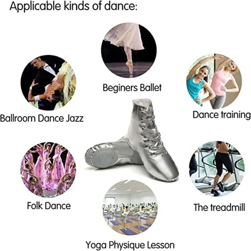 Vista 7 de Zapatos de baile de jazz para mujer, botines de baile para hombre