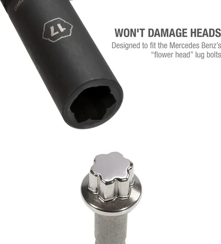 Vista 2 de Steelman Tornillo de cabeza convexa de 0.669 in para Mercedes Benz, 0.669 in, acero resistente con acabado protector de óxido negro