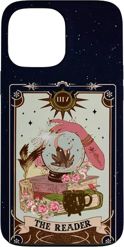 Vista 24 de Tarot Card Lover Tarot Reader Fortune Teller Book Lover Funda para iPhone 17