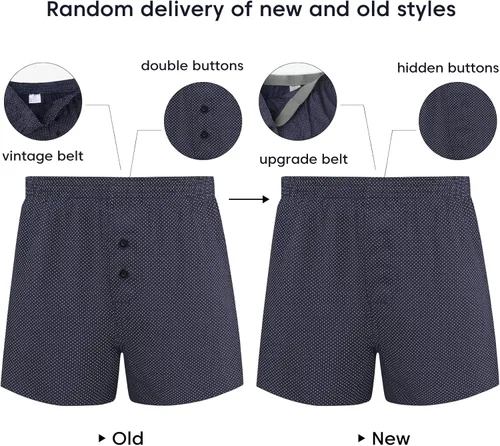 Vista 6 de Natural Feelings Classic Boxers - Pantalones cortos de algodón tejido para hombre, paquete de boxers