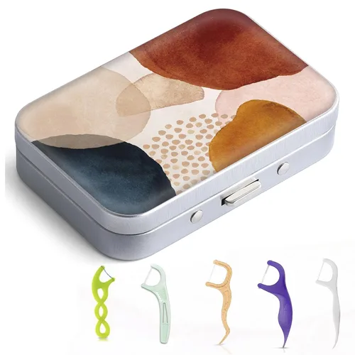 Vista 12 de Caja portátil de hilo dental Gerkia, fácil de almacenar palillos de hilo dental de varios tamaños, dispensador portátil de hilo dental es perfecto