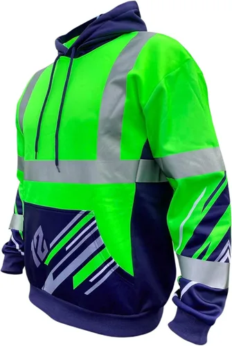 Vista 9 de SafetyShirtz SS360 ANSI Clase 3 Tipo R Sudaderas con Capucha Gráfica