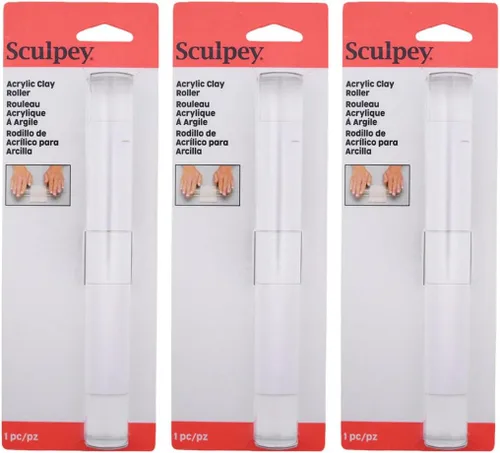 Vista 4 de Polyform Sculpey Tools - Rodillo acrílico de 8 pulgadas, herramienta esencial de arcilla, uso con múltiples tipos de arcilla, arcilla polimérica