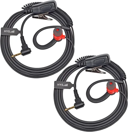 Vista 7 de HYS Auricular Walkie Talkie en forma de G con micrófono PTT, gancho de oreja para Motorola T200TP T260 T260TP T402 T460 T465 T600 T605 T800 MH230R