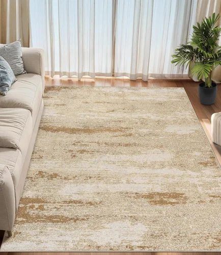 Vista 7 de Area Rugs - Alfombra para sala de estar, 4 x 6, lavable, moderna, abstracta, suave, neutra, antideslizante, grande para interiores, resistente a