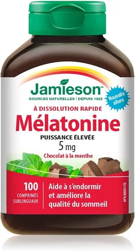Vista 2 de Jamieson Tabletas de disolución rápida de melatonina 5 mg 100
