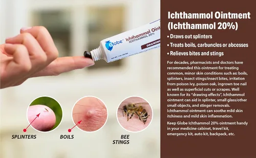 Vista 3 de ichthammol Pomada 20% (Ungüento avanzado), Negro, 1