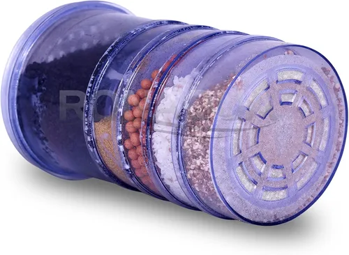 Vista 4 de Cartucho de filtro mineral de repuesto de 5 etapas para encimera y enfriadores de agua. 5 capas de filtración y mineralización. Elimina