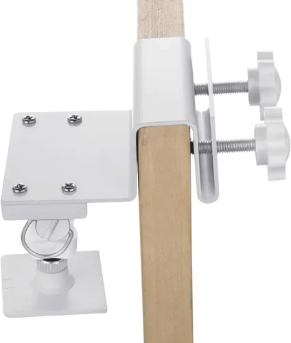 Vista 3 de Wasserstein Soporte de canalón para panel solar compatible con cámaras Ring, Arlo, Blink, Reolink (1 paquete, blanco)