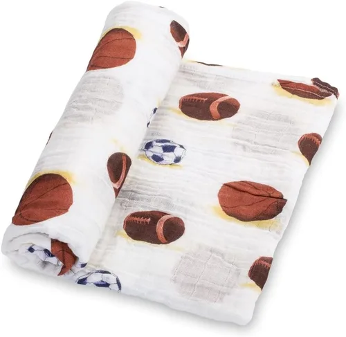 Vista 10 de LollyBanks Manta de Envolver, Manta de Bebé 100% Algodón, Manta de Envolver de Muselina Suave 47 x 47 Pulgadas, Manta de Bebé Neutra para Niños