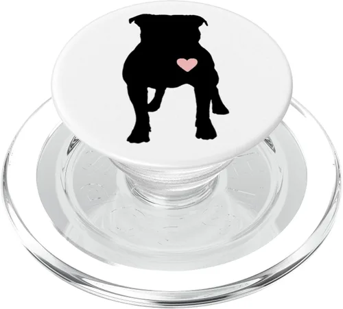 Vista 8 de Pitbull, Pink Blush Love, Dog Mom, Pit Bull Mother Dad, Cute - PopSockets Grip and Stand for Phones and Tablets