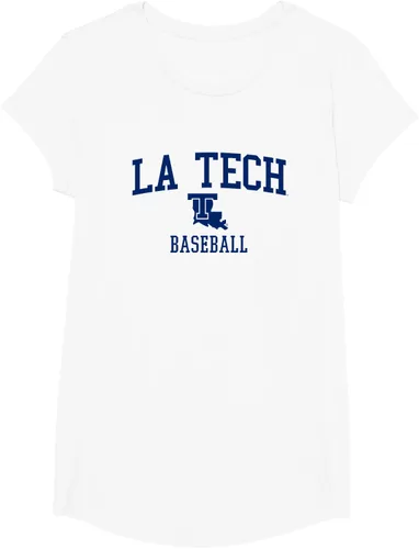 Vista 18 de Camiseta de béisbol Louisiana Tech Bulldogs, Gris