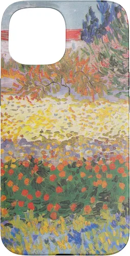 Vista 6 de iPhone 16 Vincent Van Gogh - Jardín floreciente con camino - caso de Arles