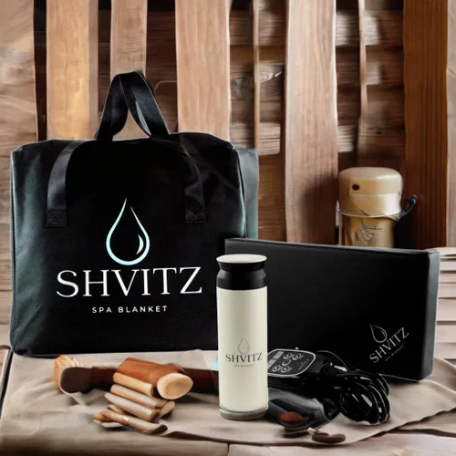 Vista 4 de Manta de sauna infrarroja Shvitz - Sauna portátil para terapia de infrarrojos lejanos en casa para desintoxicar y relajar tu cuerpo y mente